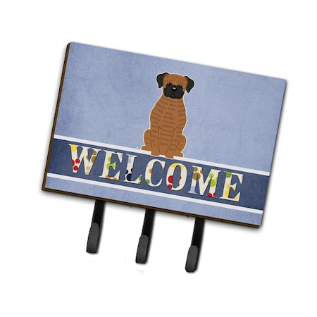 Carolines Treasures Brindle Boxer Welcome Leash or Key Holder BB5698TH68